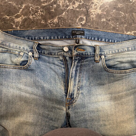 Club Monaco Super Slim Denim Jeans- 33/32 (Light Blue) - Picture 7 of 9